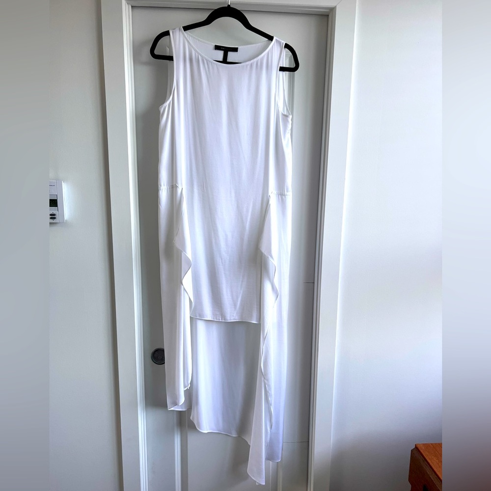 White Silk BCBG Hi-Lo Dresss